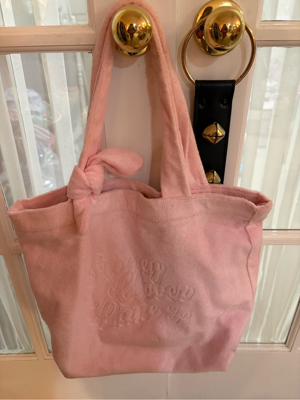 Stoney Clover Lane Pink Embossed Canvas Tote